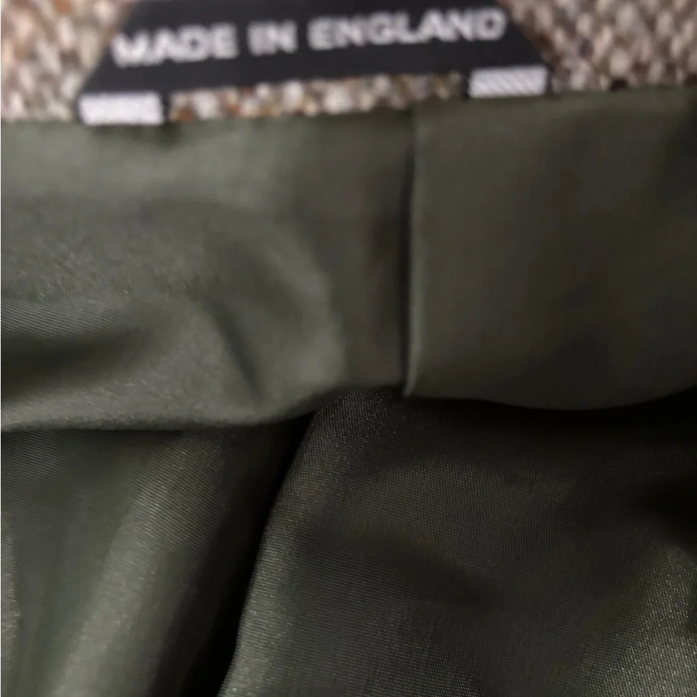 Harris Tweed Genuine Made in England 100% Wool Blazer Size 40 L